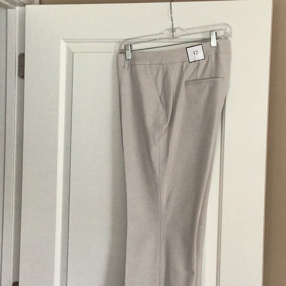 NWT WHBM beige pants. Boot cut sz 12